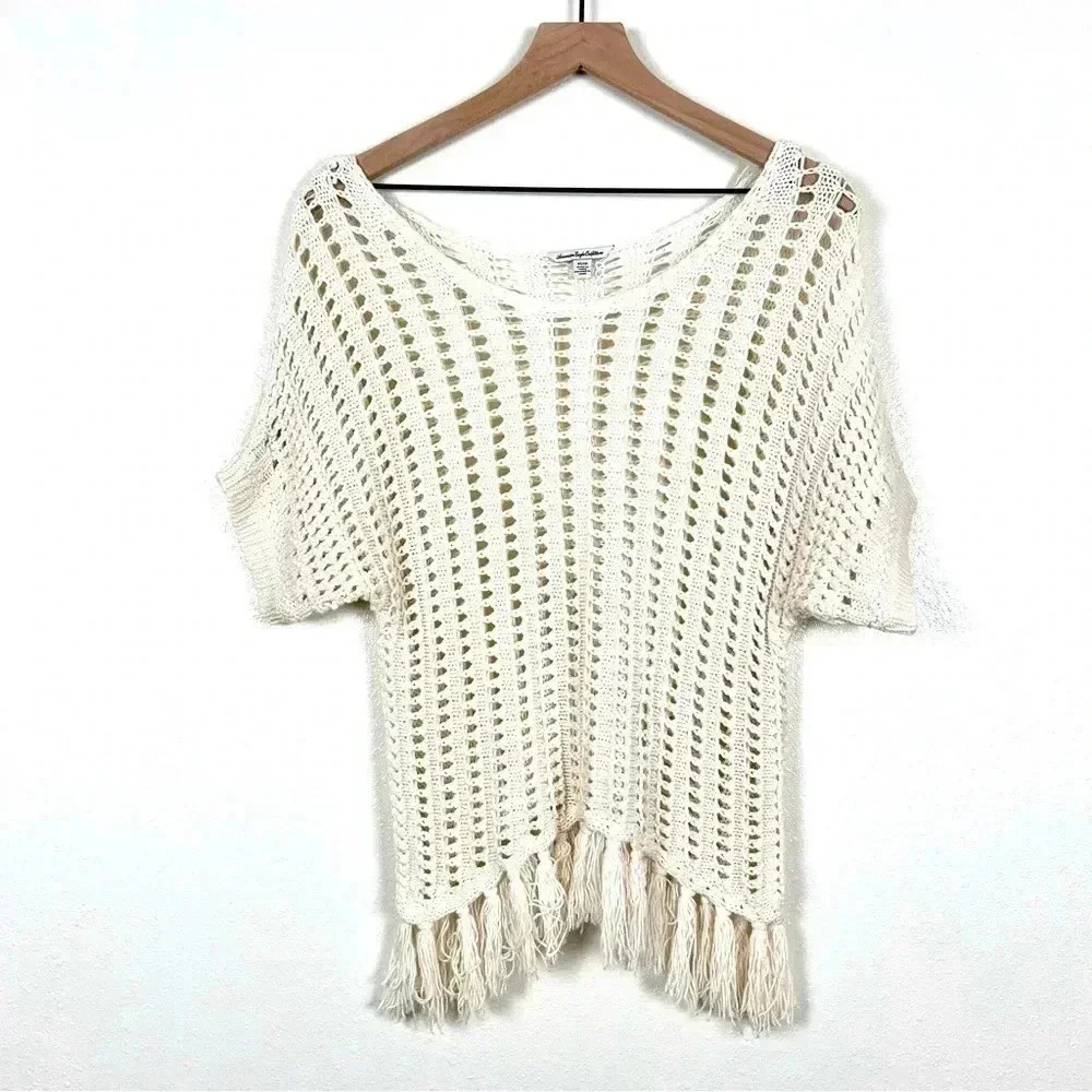 American Eagle Crochet Top